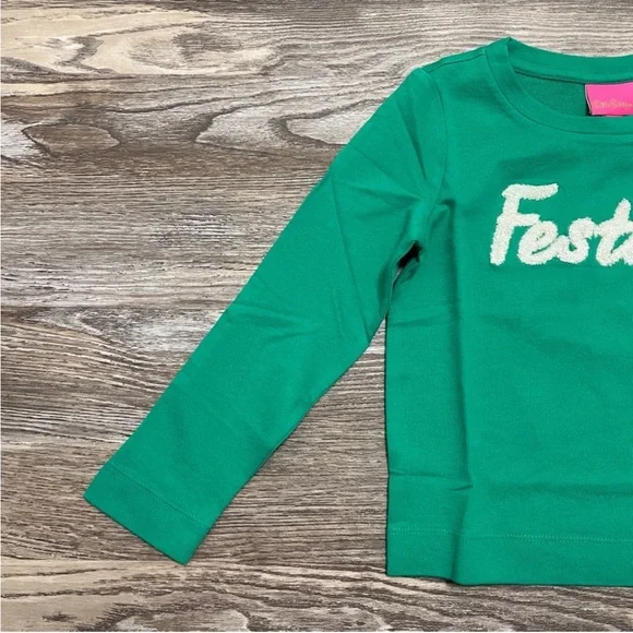 Lilly Pulitzer Mini Rami Festive Sweatshirt
Green Holiday Kids Med 6-7 yr Girls - Picture 8 of 11